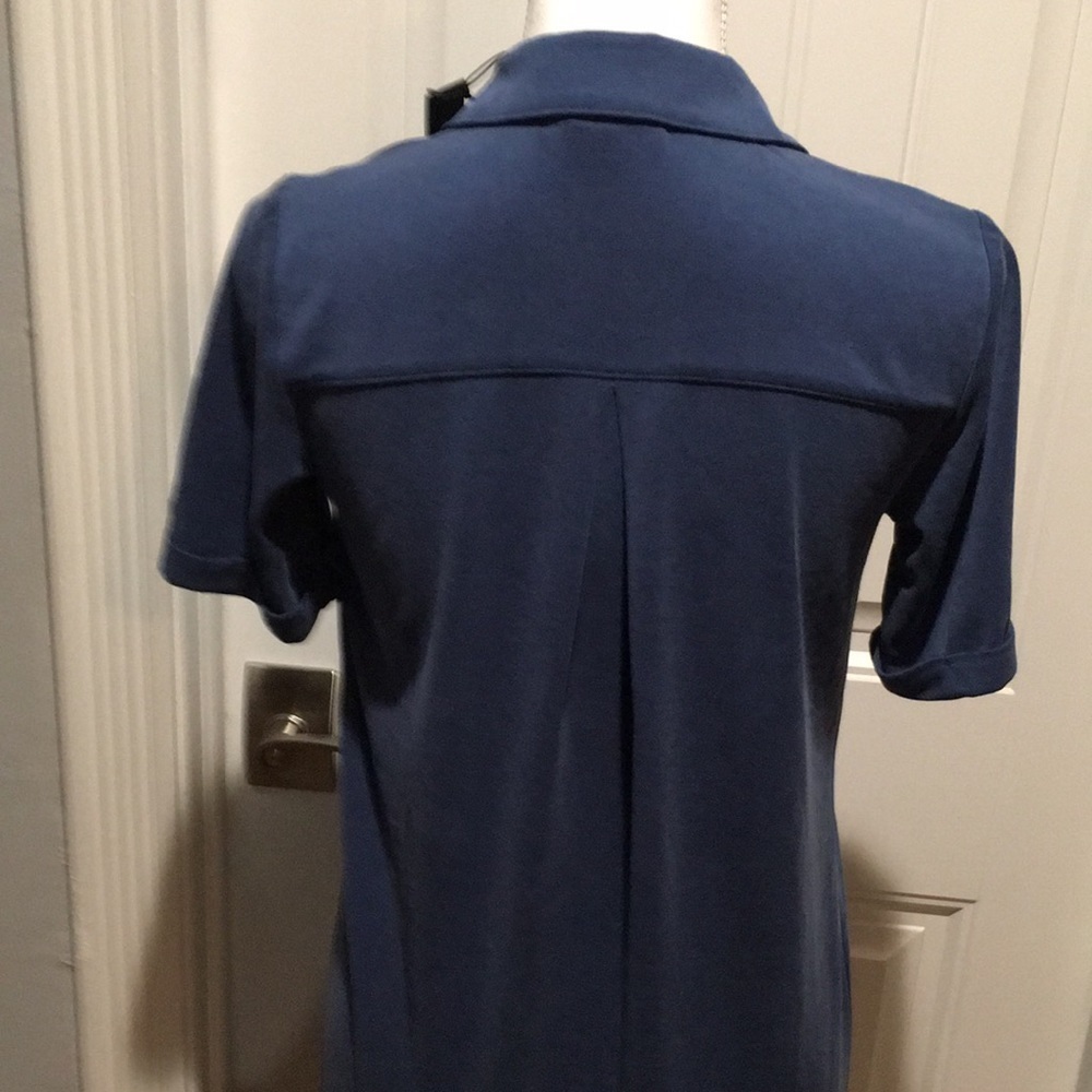Tahari Blue Short sleeves  dress NWT - Picture 6 of 8